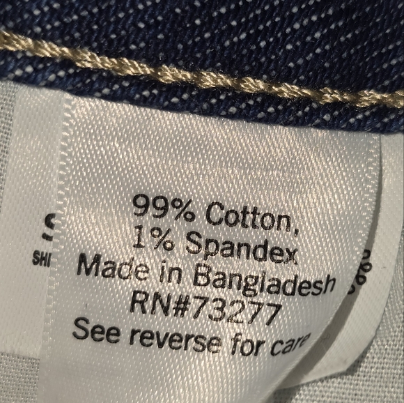 Ruffle Top Distressed Denim Mini Skirt with Front Pockets - Picture 4 of 4